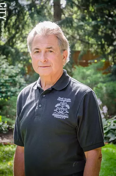 John Ninfo is a trail guide at Ganondagan, and the building - committee chairperson for the Seneca Art and Culture Center. - PHOTO BY MARK CHAMBERLIN
