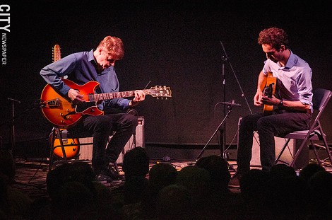 Julian Lage and Nels - Cline at the Little Theatre. - PHOTO BY MARK CHAMBERLIN