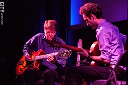 Julian Lage and Nels - Cline at the Little Theatre. - PHOTO BY JOHN SCHLIA