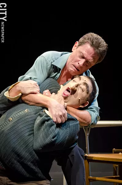 Kevin Sean Sweeney and Jeff Siuda in "The Author's Voice" at Geva's Nextstage, part of the 2013 Rochester Fringe Festival. - PHOTO BY MARK CHAMBERLIN