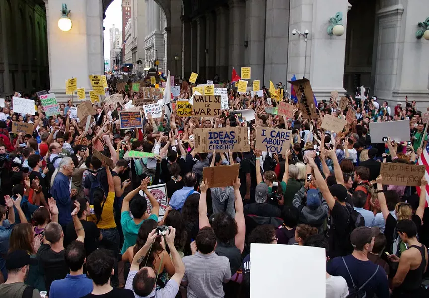 Law enforcement attempted to monitor and suppress the Occupy Wall Street movement (pictured, in 2011). PHOTO BY DAVID SHANKBONE (VIA FLICKR)