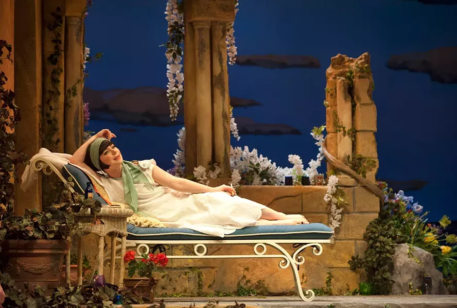 Marla McLean as Caroline Bramble in Enchanted April. PHOTO BY EMILY COOPER
