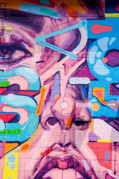 Sam Rodriguez's work at 40 Greenleaf Street. - PHOTO BY MARK CHAMBERLIN