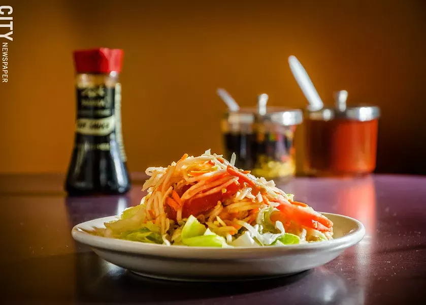 Som Tom (Spicy Papaya Salad) from Esan Thai. - PHOTO BY MARK CHAMBERLIN