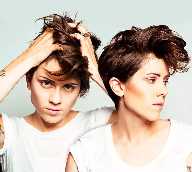 Tegan and Sara will perform at 98 PXY's Jingle Jam on December 3. - PHOTO PROVIDED