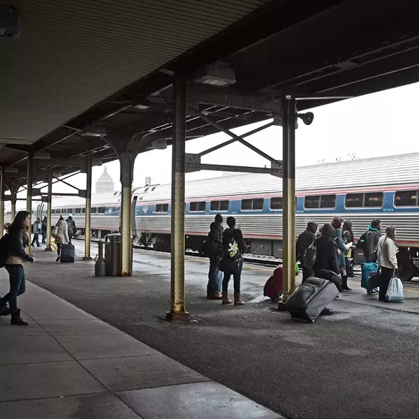 The Central Avenue train station was not meant to be permanent. - FILE PHOTO