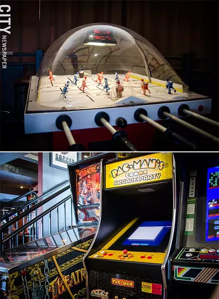 The game room at Rochester Taproom. - PHOTO BY MARK CHAMBERLIN