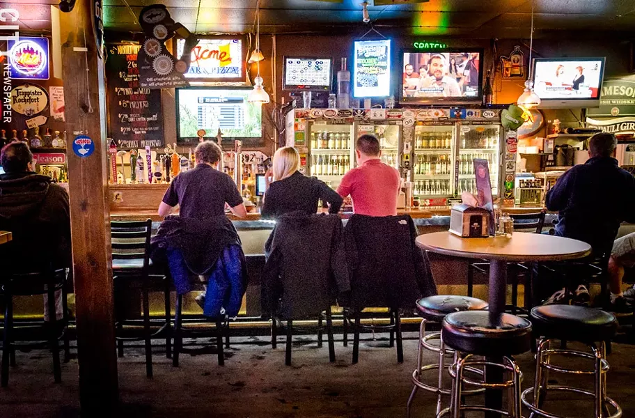 The interior at Acme Bar and Pizza. - PHOTO BY MARK CHAMBERLIN