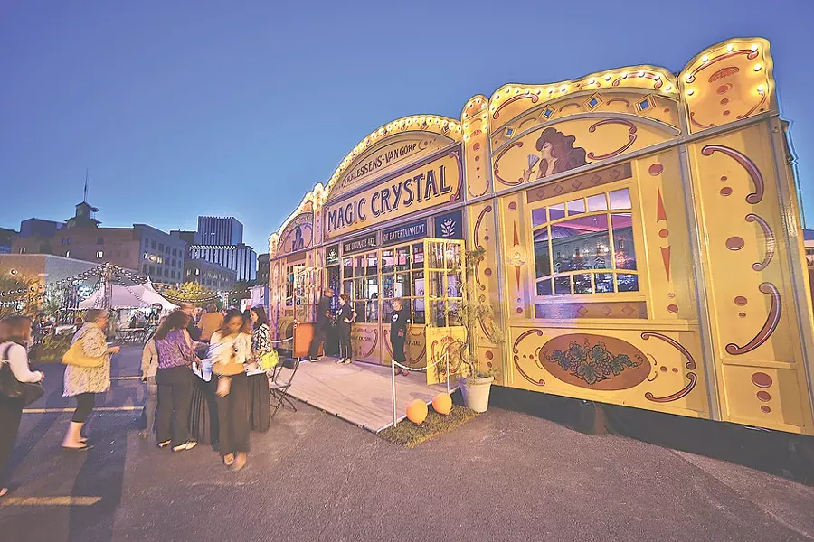 The Magic Crystal Spiegeltent at the Rochester Fringe Festival. - PHOTO BY ERICH CAMPING
