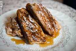 The Red Fern's stuffed French toast. - PHOTO BY THOMAS J. DOOLEY