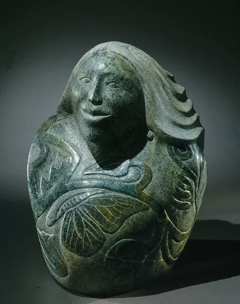 Tom Huff, Cayuga; carved stone, 1994. - PHOTO PROVIDED