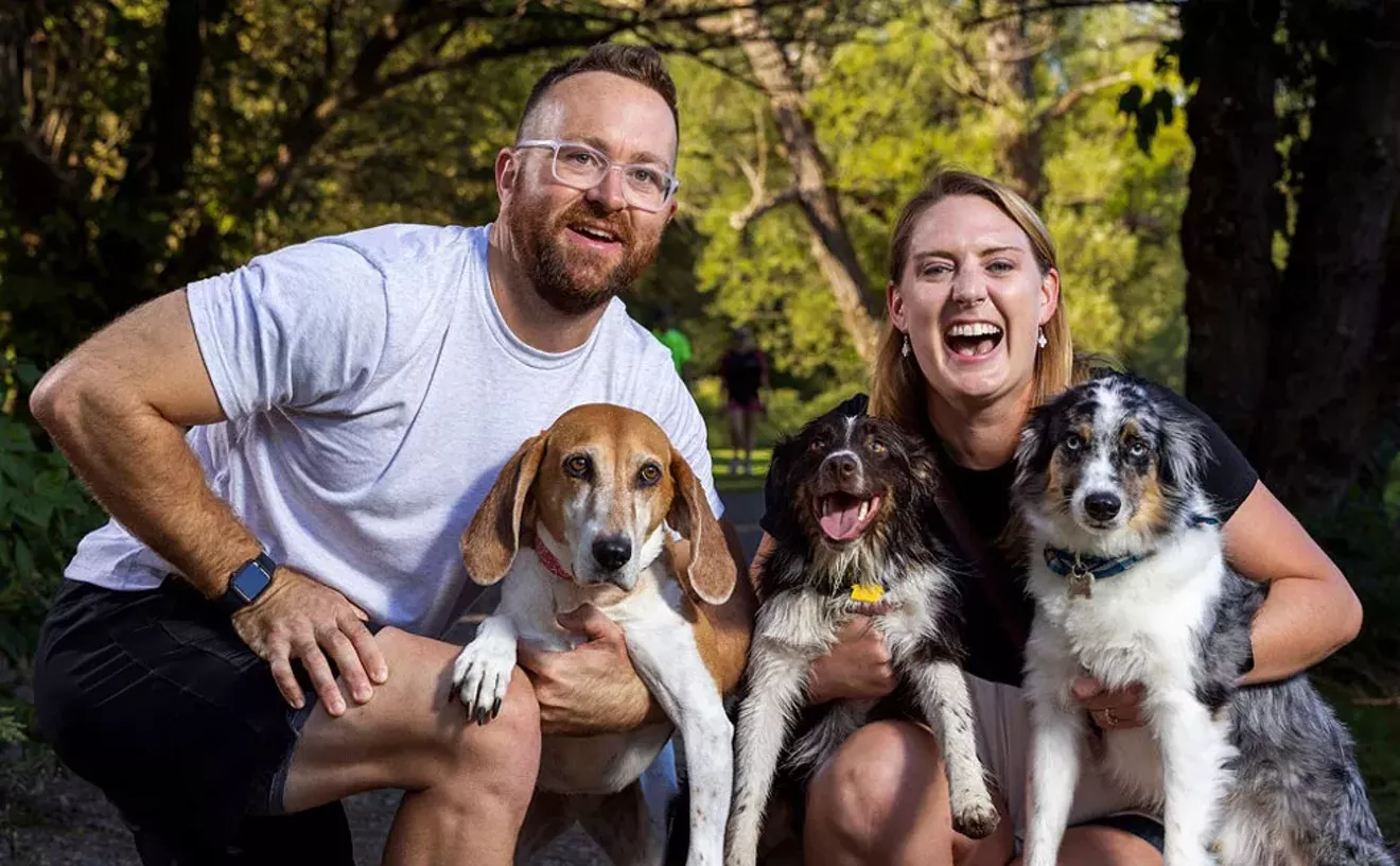 CITY VISITS . . . The Ellison Park dog park