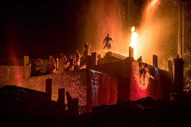 The narrative includes 10 scenes from both The Book of Mormon and the Bible, chronicling the story of the Nephites from thousands of years ago in Jerusalem to the discovery of the golden plates on Hill Cumorah. - PHOTO COURTESY MATT BARR, HILL CUMORAH PAGEANT