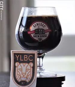 A chocolate stout from Genesee Brewery. The Rochester brewery is teaming up with Young Lion Brewing Company in Canandaigua to create a limited-release chocolate stout for Valentine's Day 2020. - PHOTO BY GINO FANELLI