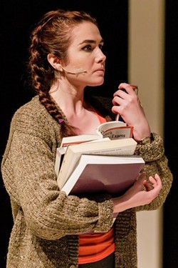 Nazareth College student Haley Knips as daughter Natalie in "Next to Normal." - PHOTO BY RON HEERKENS JR PHOTOGRAPHY