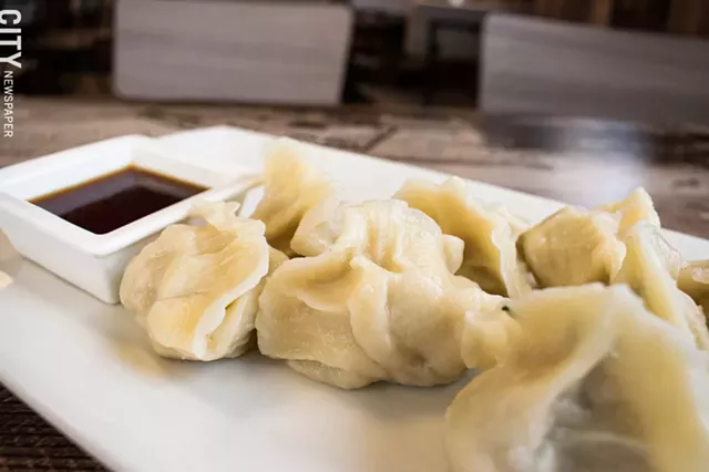 Vegetarian dumplings. - PHOTO BY JACOB WALSH