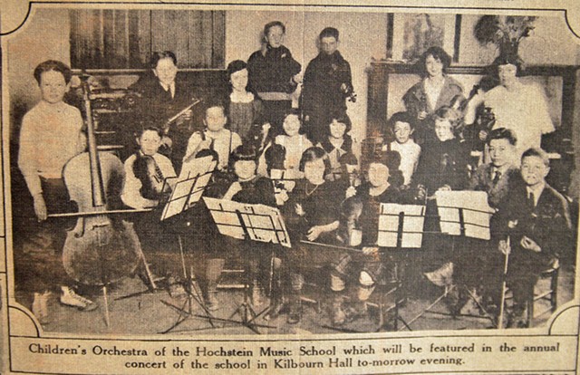 The Children's Orchestra at Hochstein, circa 1920s. - COURTESY OF THE HOCHSTEIN SCHOOL