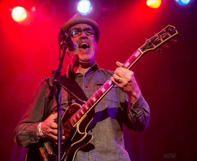 Blues guitarist Steve Grills will play a sold-out show on June 2 at Fanatics Pub, the first in ts Drive-In Concert series. - PHOTO BY AARON WINTERS