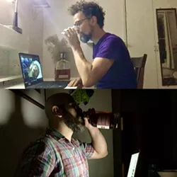 Daniel McCoy (top) and Michael Niederman of "Whiskey Flicks."