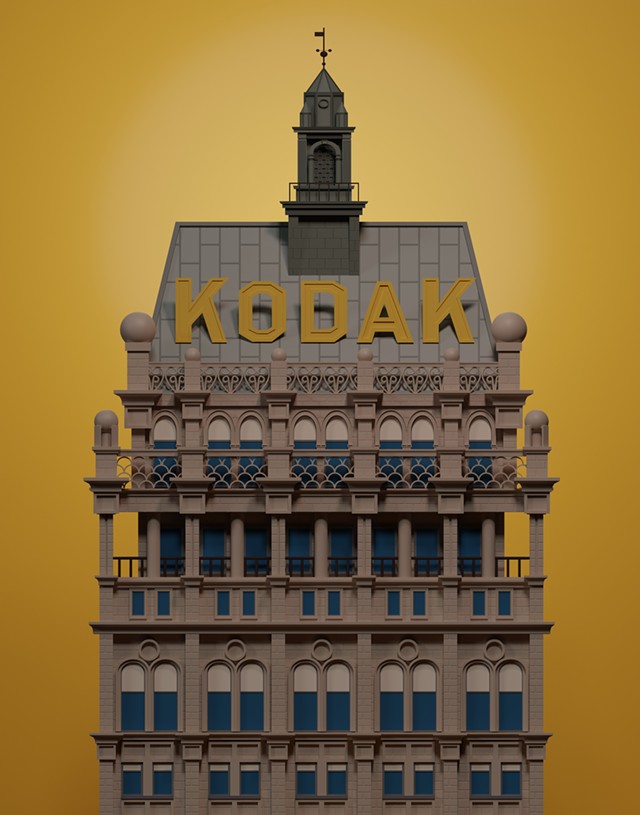 Self-taught artist Mathison Rust creates digital illustrations of iconic Rochester buildings and businesses. - ALL PHOTOS PROVIDED