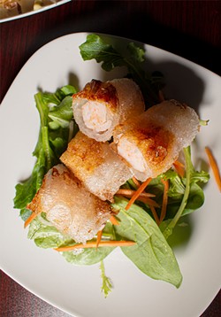 Fried shrimp spring rolls. - PHOTO BY JACOB WALSH