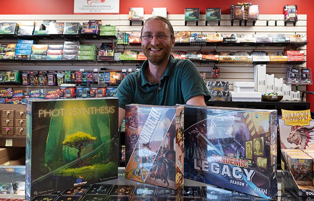 Just Games Rochester's co-owner Matt Vercant at his Penfield Rd. store. - ALL PHOTOS BY JACOB WALSH