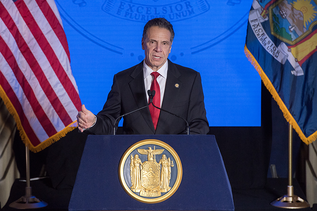 Gov. Andrew Cuomo delivers his 2021 State of the State address. - PHOTO PROVIDED BY GOV. ANDREW CUOMO'S OFFICE