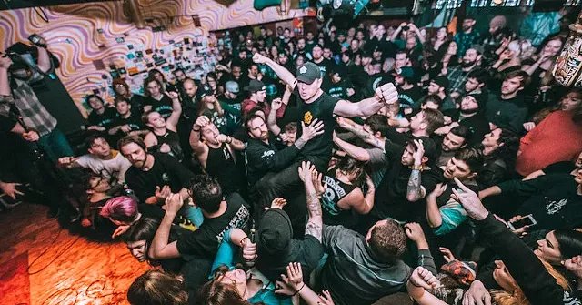 The Rochester metal band Sirens and Sailors playing at the Bug Jar. - PHOTO BY AMBER JAMES