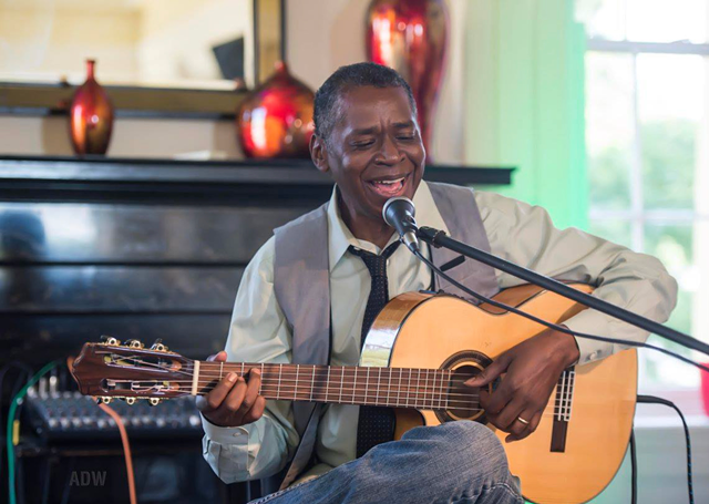 Miché Fambro performs at the Tango Cafe. - PHOTO BY AARON WINTERS