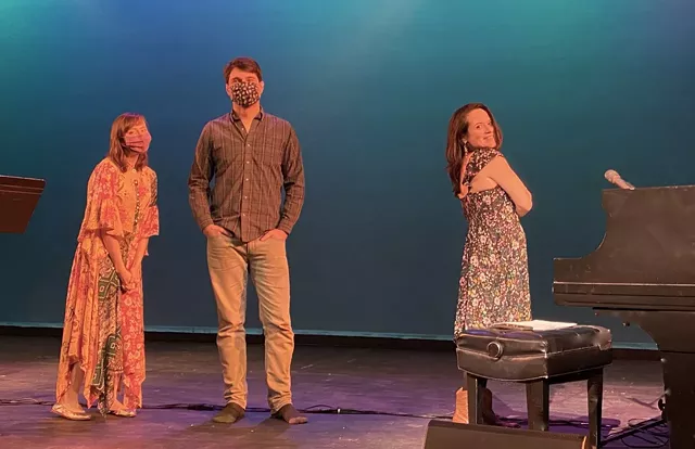 (Left to right) Kelly Izzo Shapiro, Jon Lewis, and Sarah Eide are the musicians behind the virtual performance of "You've Got a Friend: The Music of Carole King and James Taylor." - PHOTO BY RALPH MERANTO