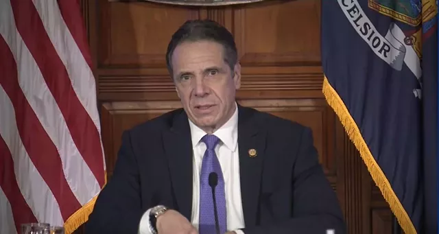 Gov. Andrew Cuomo responded to allegations of sexual harassment during a news briefing on March 3, 2021. - WXXI NEWS