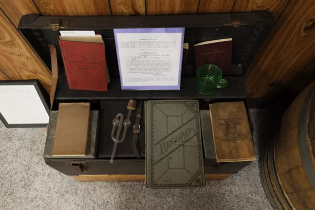 Fee Brothers' historical archives include a log of people who utilized their law-skirting home wine making service during Prohibition, including some key figures in Rochester society. - PHOTO BY MAX SCHULTE