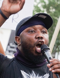 City Council candidate Anthony Hall has become a vocal member of Rochester's protest scene. - PHOTO BY GINO FANELLI