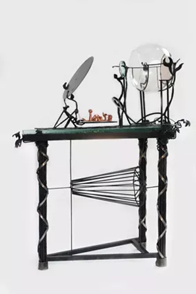 One of Barron's "Place Projector" sculptures. - PHOTO PROVIDED