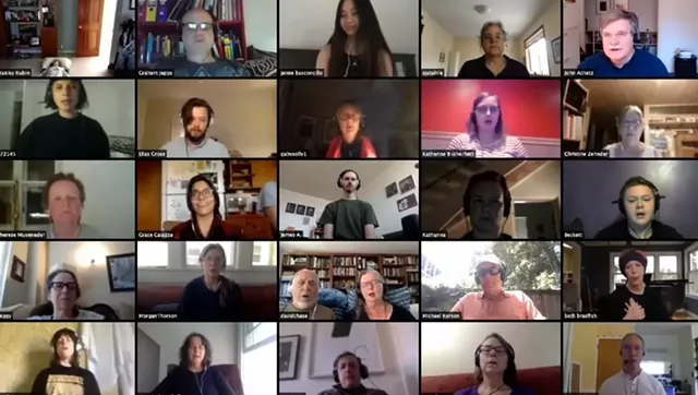 A screenshot from "The World Wide Tuning Meditation." - PHOTO PROVIDED