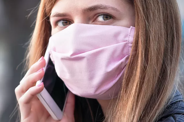 A homemade cloth mask. - FILE PHOTO