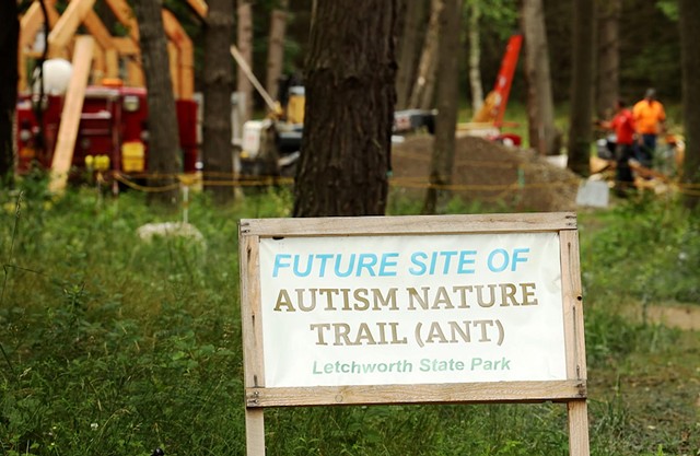 The Autism Nature Trail at Letchworth State Park is scheduled to open in the fall. - PHOTO BY MAX SCHULTE