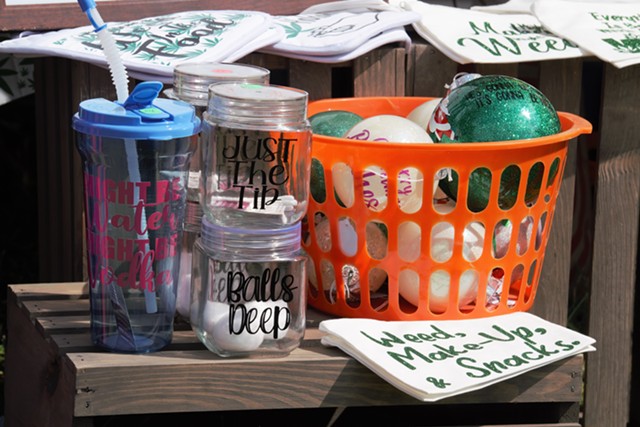 Marijuana vendors at the Cannabis Carnival flexed their entrepreneurial muscles by offering up unique product lines. - PHOTO BY GINO FANELLI