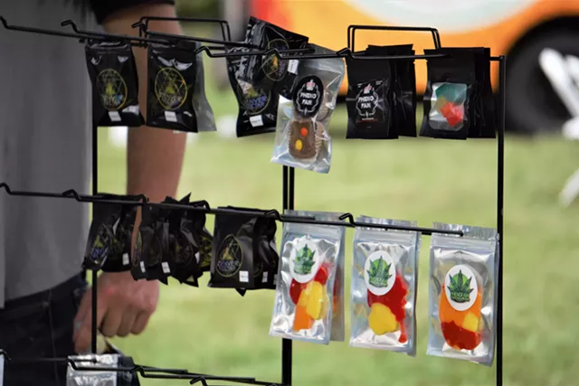 PhenoFam brand edibles from WNYTerps at the Cannabis Carnival. - PHOTO BY GINO FANELLI