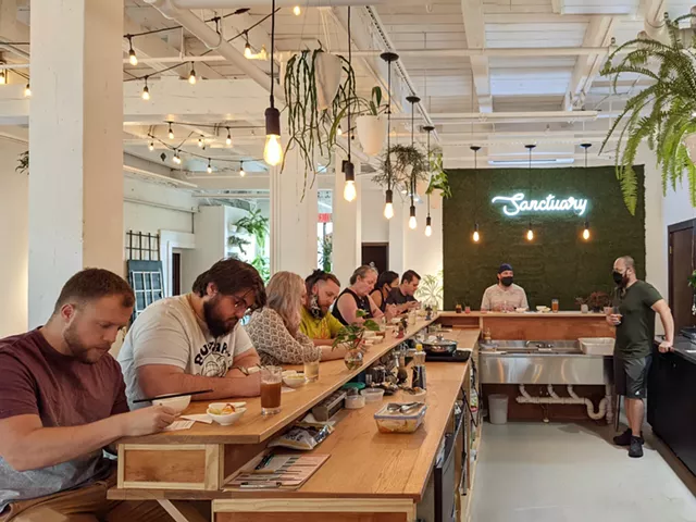 Happy Gut Sanctuary's new taproom in the Hungerford building rotates some 20 different kinds of fermented tea, served either on tap or in bottles. - PHOTO PROVIDED