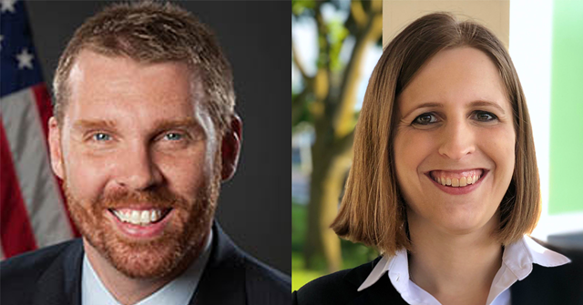 Republican Matthew Terp and Democrat Megan Thompson went head to head for the 8th Legislative District seat. Terp, who is fighting long-haul COVID-19 symptoms, resigned his seat in the Legislature ahead of the election, but it was too late for the GOP to replace him on the ballot. Republicans in Webster have been campaigning for Terp. - FILE PHOTO