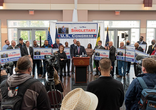 Singletary's campaign is backed by a who's who of Rochester Republicans. - PHOTO BY JACOB WALSH