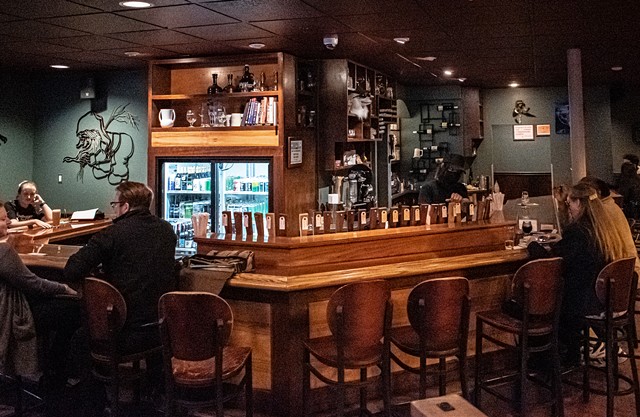 The bar was a homey mix of hardwood and taxidermy oddities. - PHOTO BY JACOB WALSH