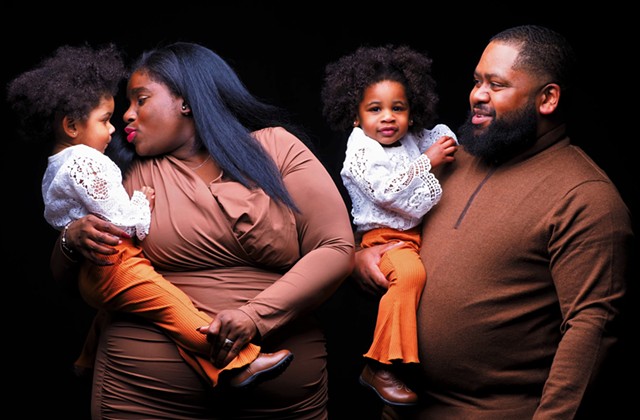 A family portrait from Adam Eaton's "Black is Beautiful" series, 2021-22. - PHOTO BY ADAM EATON