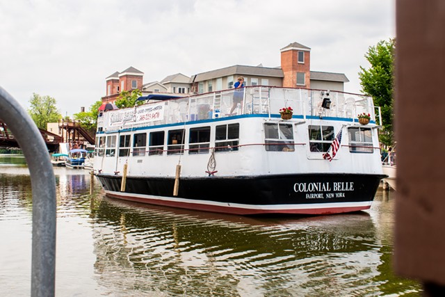 The Colonial Belle, out of Fairport, has been offering tours of the Erie Canal since 1989. - PHOTO BY JACOB WALSH