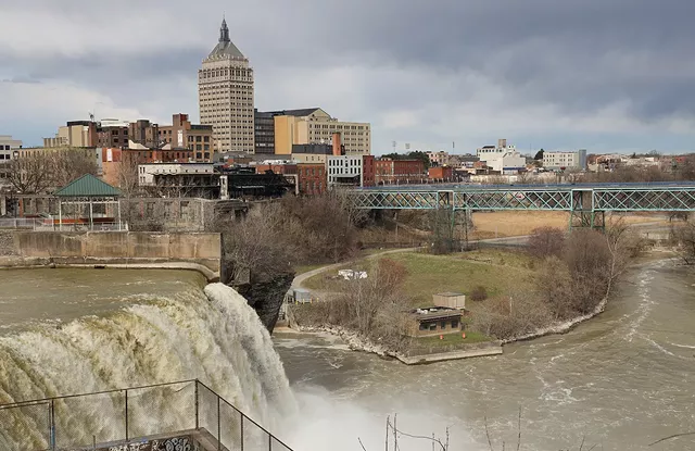 A view of the High Falls district from the south. - PHOTO BY MAX SCHULTE