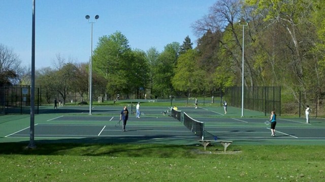 Tennis courts at Cobbs Hill Park. - FILE PHOTO