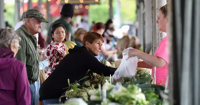 Officials see alternative methods for bringing good food to communities as key to success. The Rochester Public Market is one potentially underused resource. - PHOTO BY MAX SCULTE