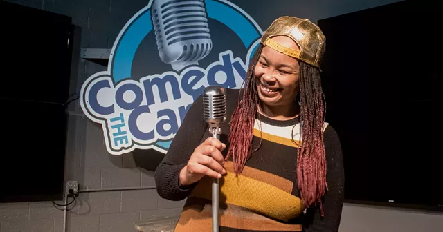 Shirelle Kinder performing at Comedy @ The Carlson. - PHOTO PROVIDED