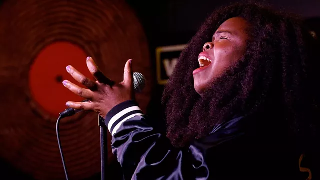 Danielle Ponder performs from her new album, "Some of Us Are Brave," at the Record Archive in Rochester, NY. - MAX SCHULTE/WXXI NEWS